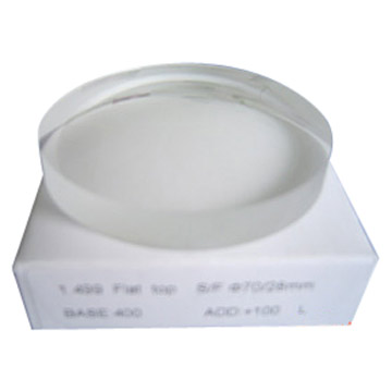  CR-39 1.499 Flat Top Semi-Finished Lens (CR-39 1,499 Flat Top Halbzeuge Lens)