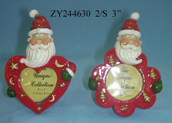  Polyresin Santa Claus w/Photo Frame ( Polyresin Santa Claus w/Photo Frame)