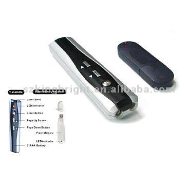  USB RF Remote Laser Pointer Presenter and USB Flash Disk (USB RF Remote Presenter Laser Pointer und USB Flash Disk)