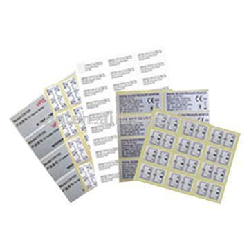  Aluminum Foil Laminated Labels (Aluminium Foil Labels feuilleté)