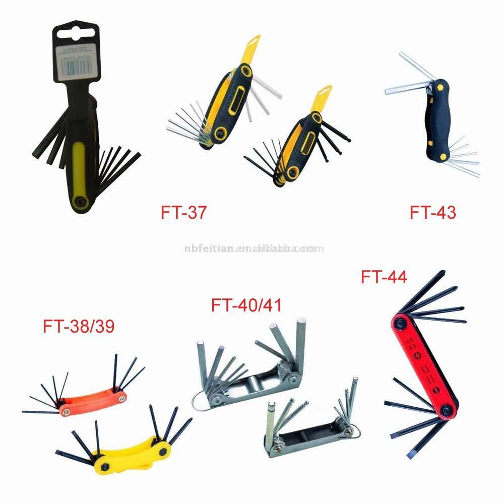  8pcs Folding Hex Key Wrenches ( 8pcs Folding Hex Key Wrenches)