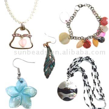  Sea Shell Necklace, Shell Bracelets, Shell Earring (Sea Shell Колье, браслеты Shell, Shell Серьги)