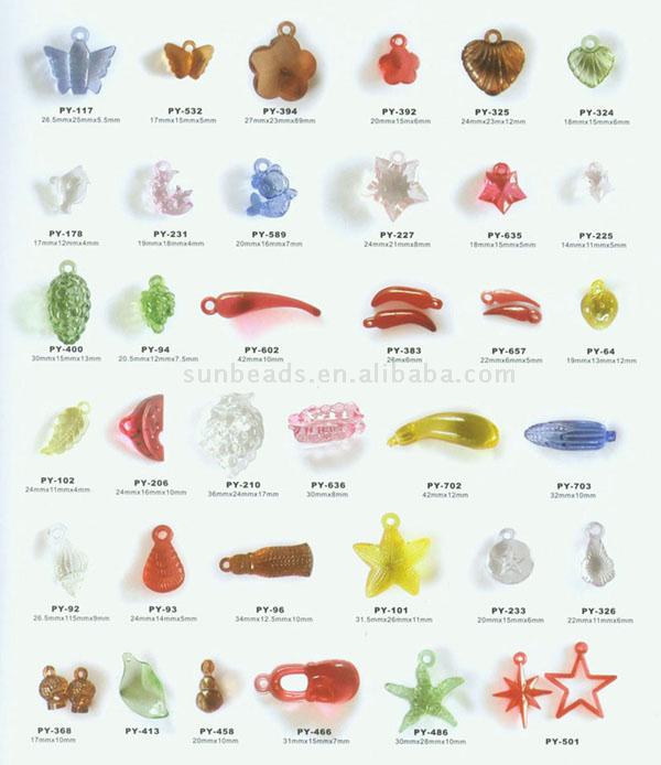  Shell Acrylic Beads (Coquille en acrylique Perles)