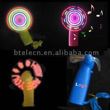 Flashing Mini Fans with Message (Blinkende Mini-Fans mit Message)