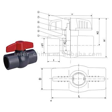  PVC Ball Valve (ПВХ шаровой кран)