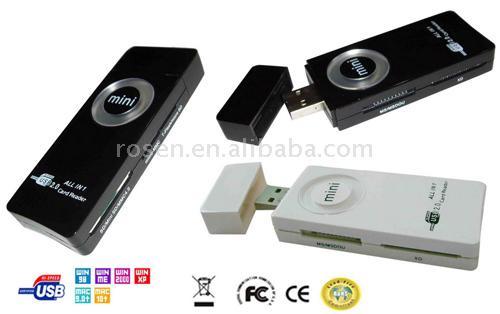  Mini USB 2.0 Card Reader / Writer 13-in-1 ( Mini USB 2.0 Card Reader / Writer 13-in-1)