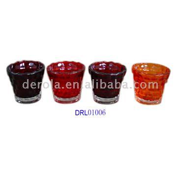  Glass Candle Holders (Verre Bougeoirs)