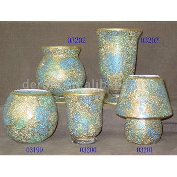  Mosaic Glass Vases (Мозаики стеклянные вазы)