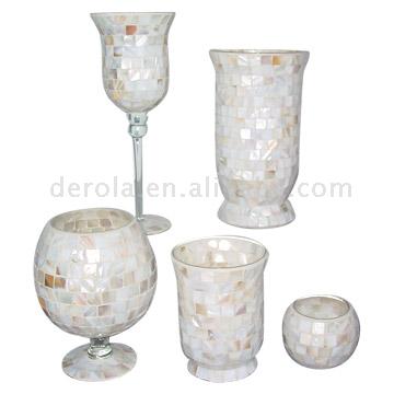  Mosaic Candle Holders and Vases (Мозаика Подсвечники и вазы)