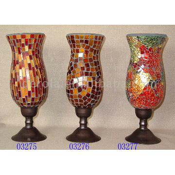  Mosaic Candle Holders (Мозаика Подсвечники)