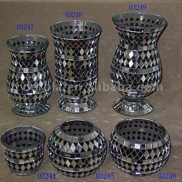  Mosaic Glass Vases (Мозаики стеклянные вазы)