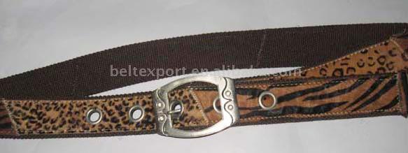  Fashion Ladies` Belt-Horsehair on the Webbing Belt