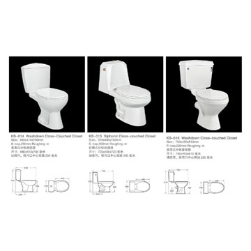  Two-Piece Toilet (KB-003) (Two-Piece Toilet (KB-003))