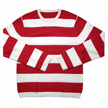  Men`s Sweater with Stripes (Мужской свитер с полосками)