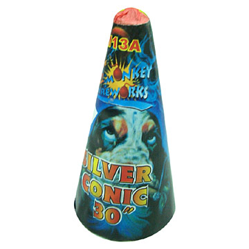  Silver Conic Fountain Fireworks ( Silver Conic Fountain Fireworks)