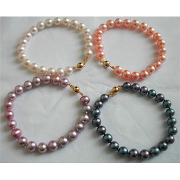  8.5-9mm AA Round Pearl Bracelets