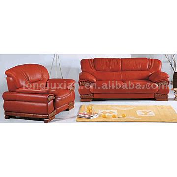  Genuine Leather Sofa Set