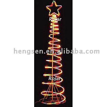  Spiral Tree Motif Rope Light