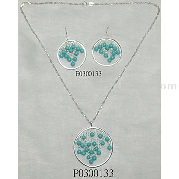  Sterling Silver Necklace Set (Sterling Silver Necklace Set)