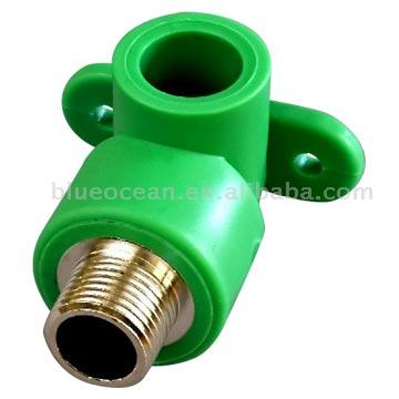  Threaded Wall Mount 90 Degrees Elbow Male ( Threaded Wall Mount 90 Degrees Elbow Male)