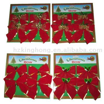  4pc Christmas Bow Set ( 4pc Christmas Bow Set)