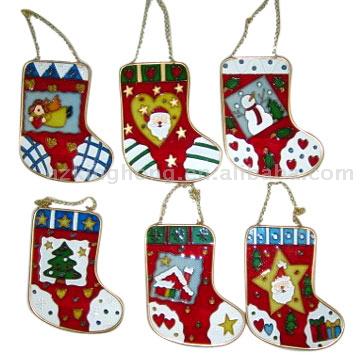  Glass Santa Stockings