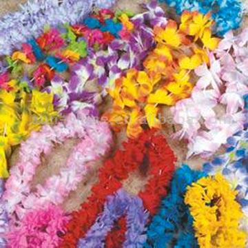  Simulated Silk Luau Leis, Hibiscus Flowers ( Simulated Silk Luau Leis, Hibiscus Flowers)