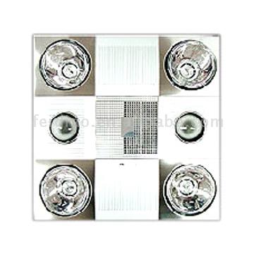NUTONE 70 CFM HEAT-A-VENT BATHROOM FAN WITH TWO-BULB LAMP HEATER