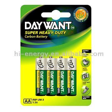  AA / R6P / SUM-3 PVC 4B Batteries (AA / R6P / SUM-3 PVC 4B Batteries)