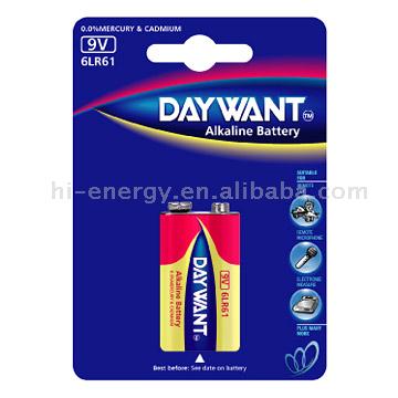  6LR61 / 9V Alkaline Batteries (6LR61 / 9V Piles alcalines)