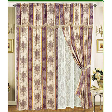  Printed Jacquard Curtain (Imprimé Jacquard Rideaux)