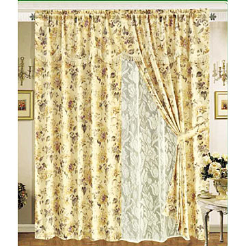  Printed Jacquard Curtain (Imprimé Jacquard Rideaux)