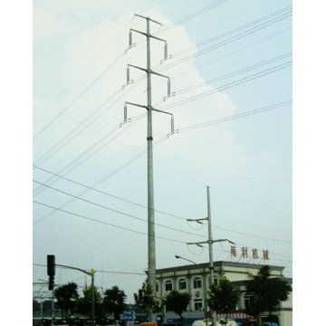  Two-Circuit Straight Power Poles (220 KV) (Deux-Circuit Straight poteaux électriques (220 KV))