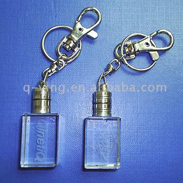  Crystal Key Chains with 3D Image