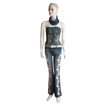  Ladies` Stretch Top and Pants (Ladies `Stretch Top and Pants)