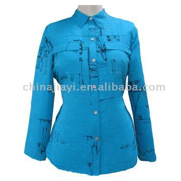  Women`s Long Sleeve Woven Shirt (Женская с длинным рукавом Рубашка тканые)