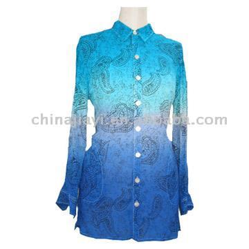  Women`s Short Sleeve Woven Shirt (Women`s Short рукавом Рубашка тканые)