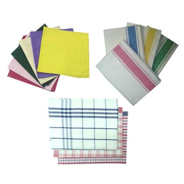  Napkins, Tea Towels, Glass Cleaning Cloth (Serviettes de table, serviettes à thé, verre Cleaning Cloth)