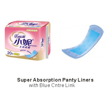 Super Absorption Panty Liners with Blue Center Link (Супер абсорбции Panty вкладыши с голубой центр Ссылки)