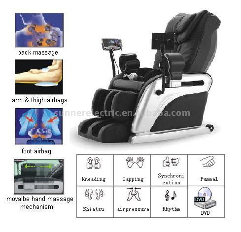  Super Massage Chair with DVD and Armrest Function (Супер Массажное кресло с DVD и подлокотник функции)