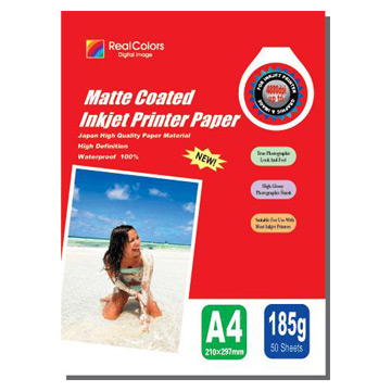  185g Inkjet Matte Coated Paper (185g Inkjet matt gestrichenes Papier)