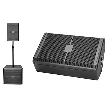  12" Two-Way Stage Monitors, Utility Speakers (12 "Two-Way Stage Monitors, Haut-parleurs d`utilité)
