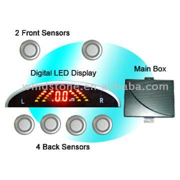 Graded Display Parking Sensor-System mit 6 Sensoren (Graded Display Parking Sensor-System mit 6 Sensoren)