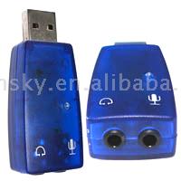  USB DSP5.1 External Sound Card Adapter (DSP5.1 externe USB Sound Card Adapter)