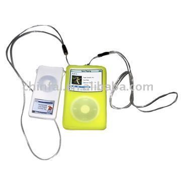 Silikon-MP3-Tasche mit Halskette (Silikon-MP3-Tasche mit Halskette)