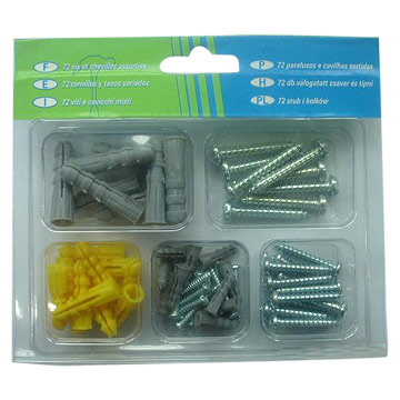  Tapping Screw and Anchor Assortment (72pcs)