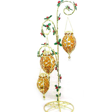  Candle Holder with Christmas Tree Design ( Candle Holder with Christmas Tree Design)