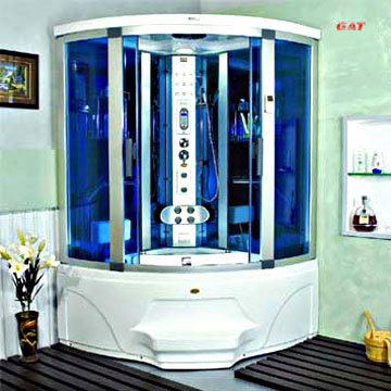  Computerized Steam Bathroom With Pillow And Massaging Tub (Informatisés de bains de vapeur avec oreiller et le massage Tub)