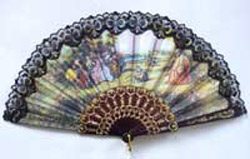  Plastic Color Printed Fan (Пластик Цвет Печатный вентилятора)