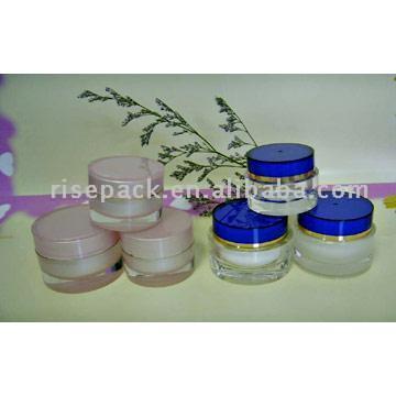  Cream Acrylic Jars (Pots de crème en acrylique)